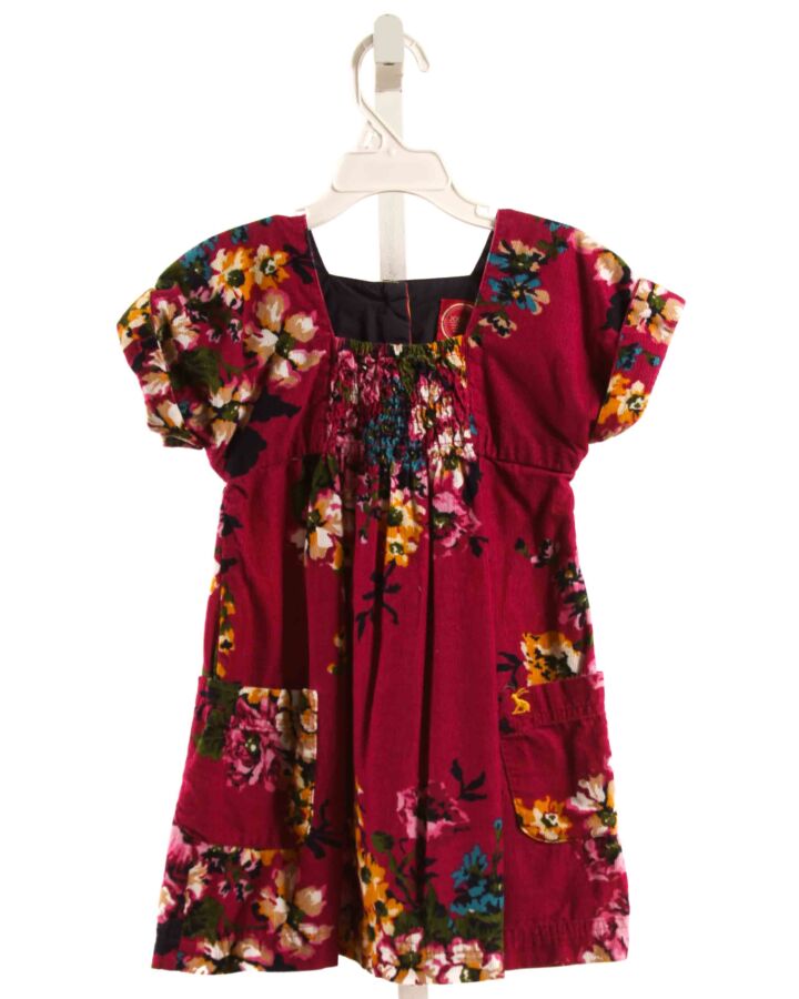 JOULES  PURPLE CORDUROY FLORAL  DRESS