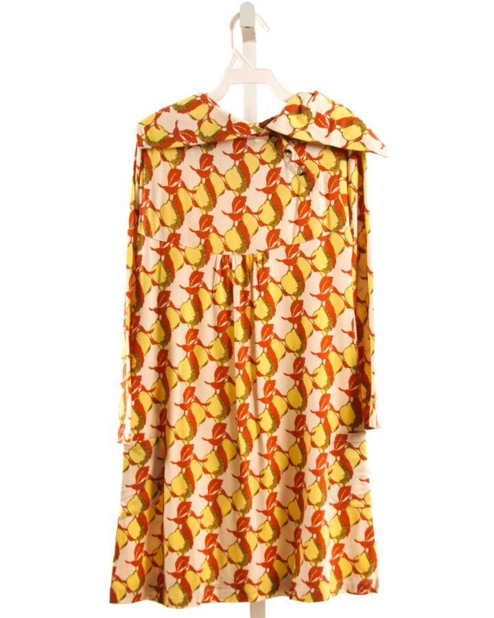KATE QUINN  YELLOW  PRINT  KNIT DRESS