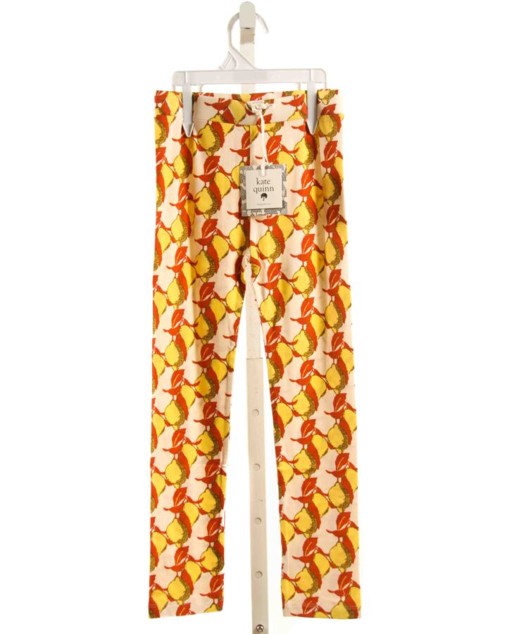 KATE QUINN  YELLOW  PRINT  LEGGINGS