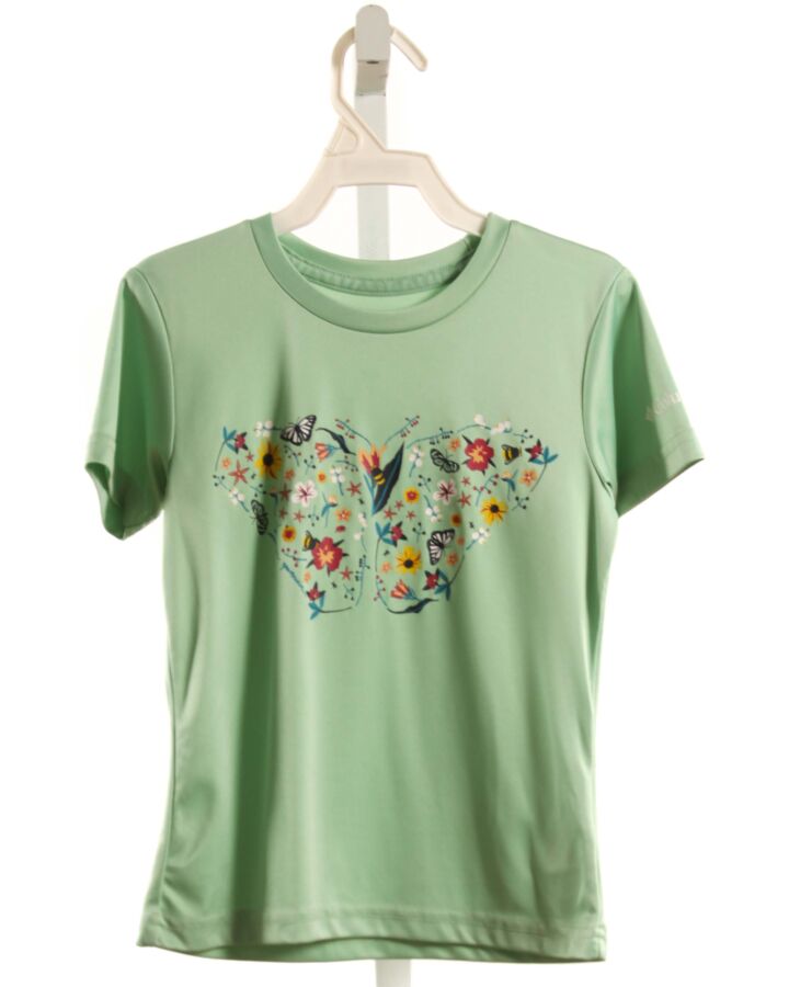 COLUMBIA  MINT  FLORAL PRINTED DESIGN T-SHIRT