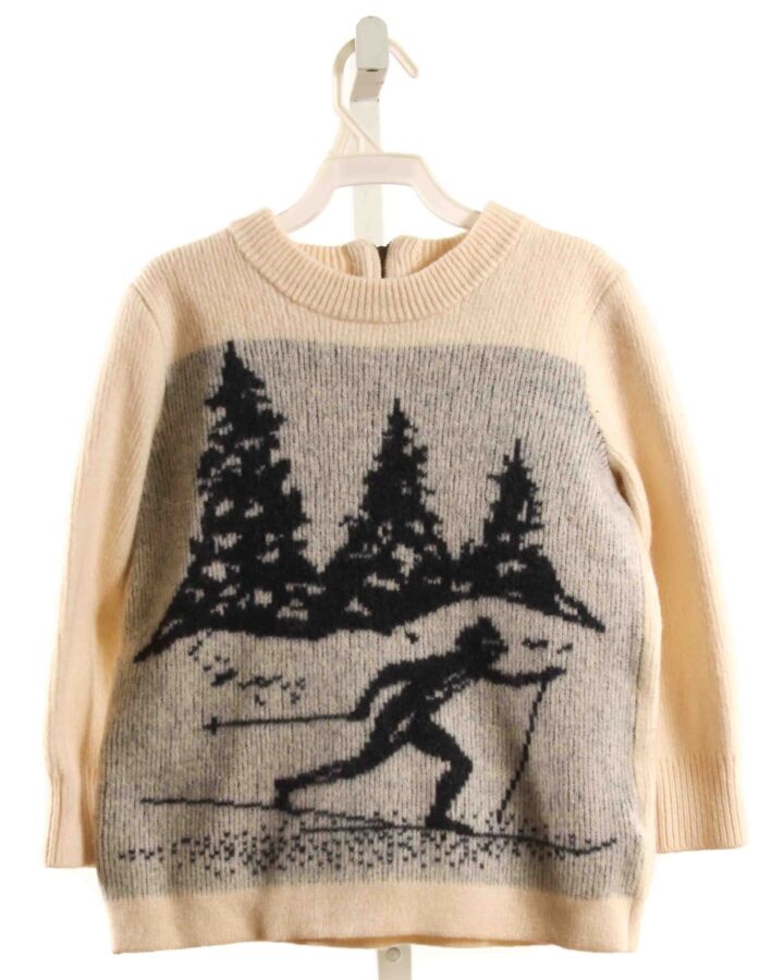 J. CREW  WHITE WOOL   SWEATER