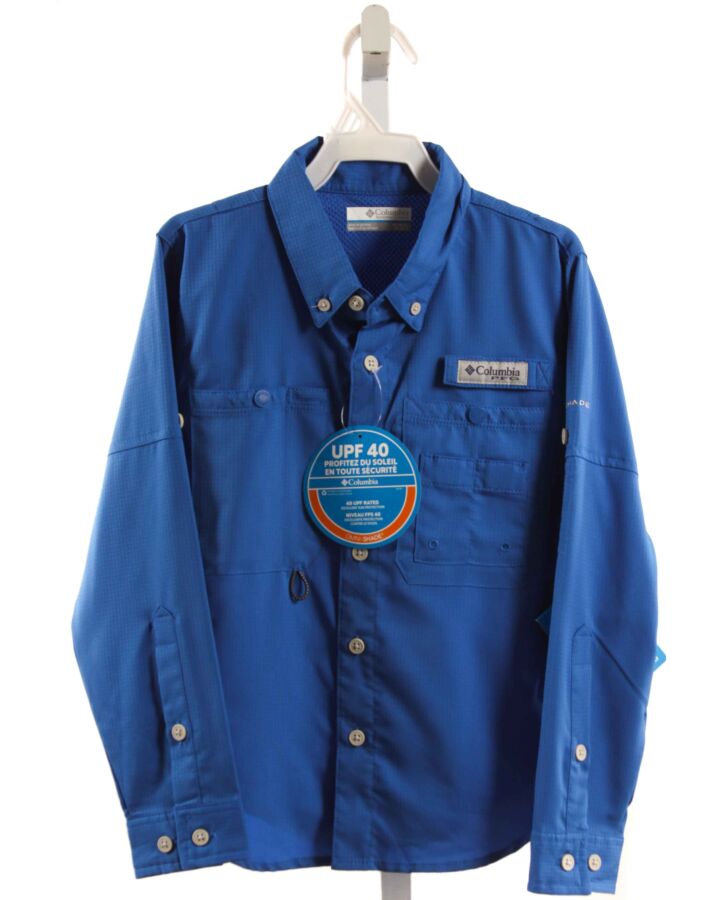 COLUMBIA  BLUE    SHIRT-LS