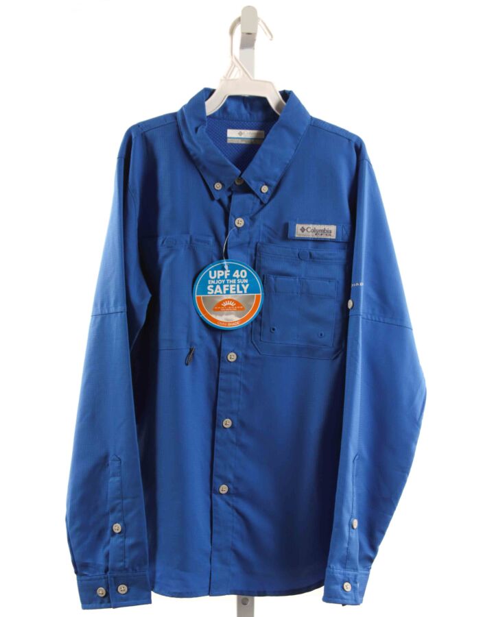 COLUMBIA  BLUE    SHIRT-LS