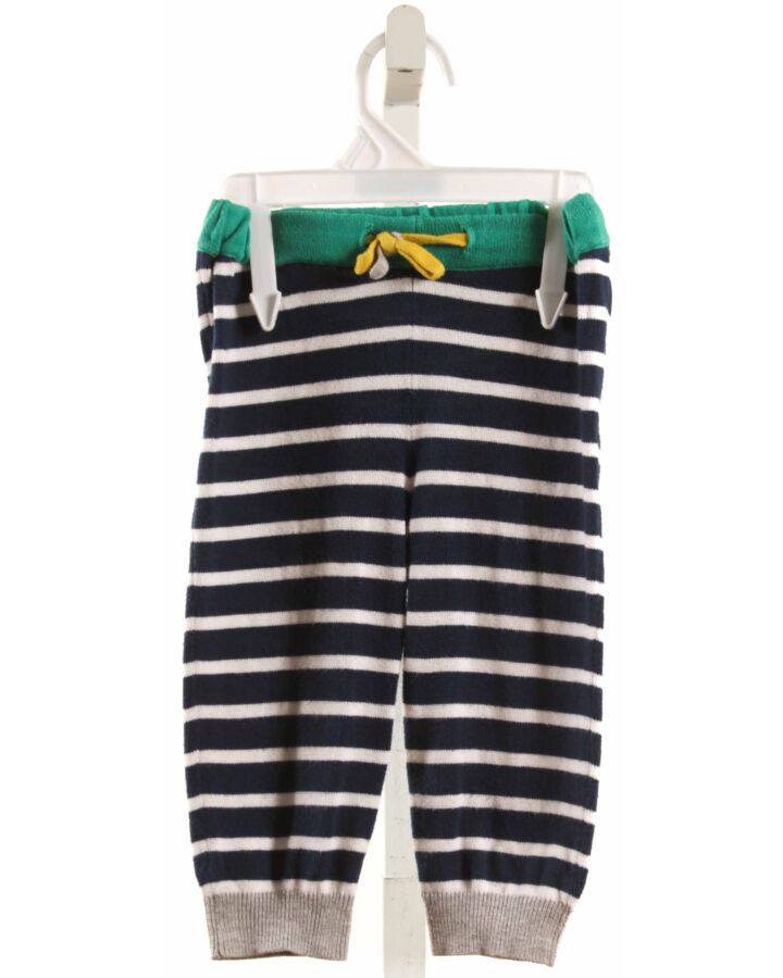 BABY BODEN  NAVY KNIT STRIPED  PANTS