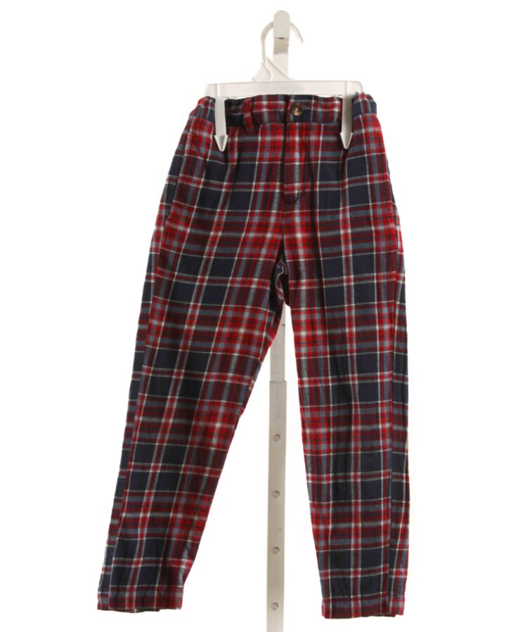 BELLA BLISS  MULTI-COLOR FLANNEL PLAID  PANTS