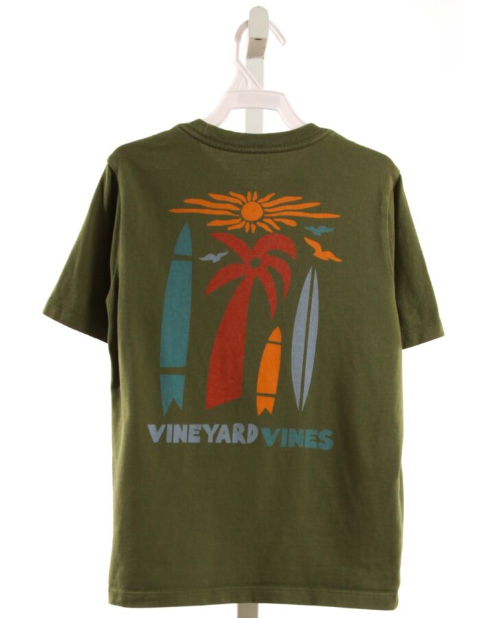 VINEYARD VINES  GREEN   PRINTED DESIGN T-SHIRT