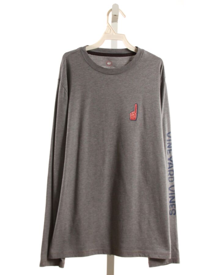 VINEYARD VINES  GRAY    KNIT LS SHIRT