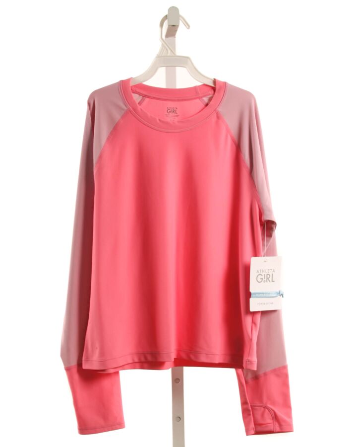 ATHLETA GIRL  PINK    SHIRT-LS