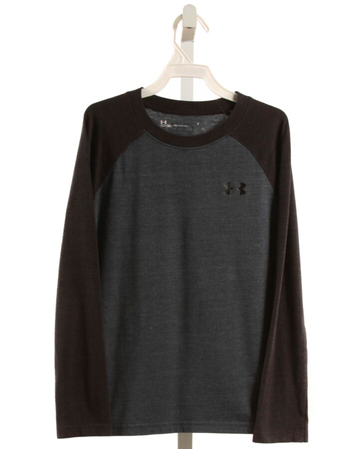 UNDER ARMOUR  GRAY    KNIT LS SHIRT
