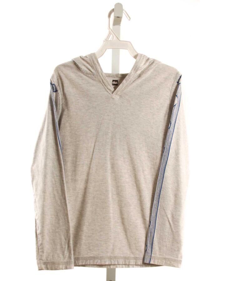 TEA  GRAY   PRINTED DESIGN PULLOVER