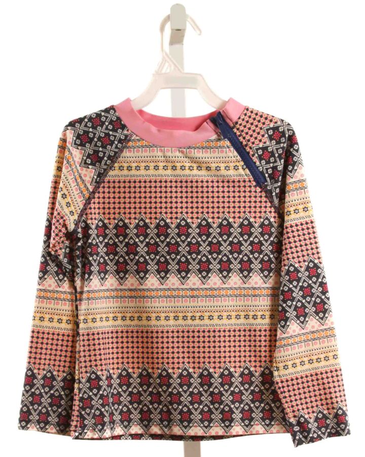 FLOATIMINI  PINK  FLORAL PRINTED DESIGN RASH GUARD