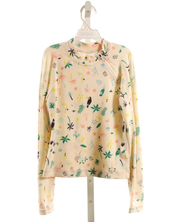 HANNA ANDERSSON  CREAM   PRINTED DESIGN RASH GUARD