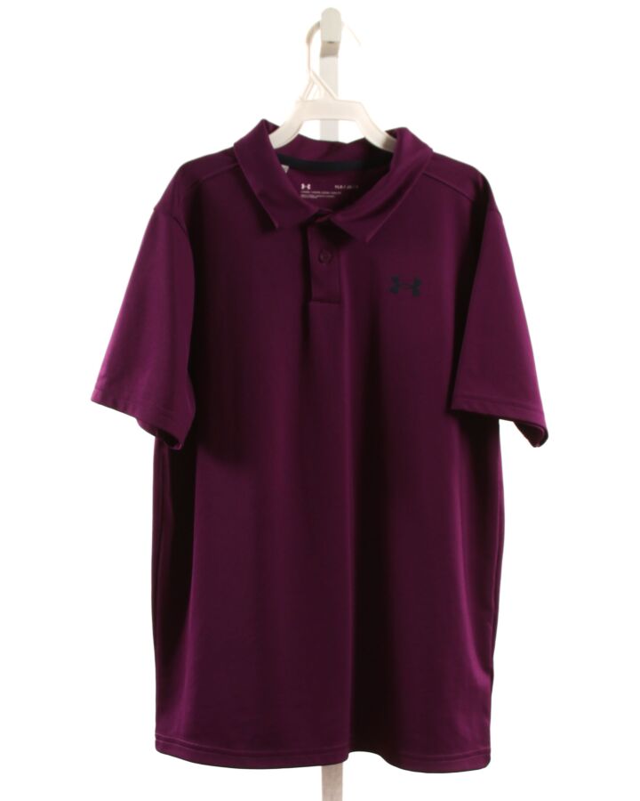 UNDER ARMOUR  PURPLE    KNIT SS SHIRT