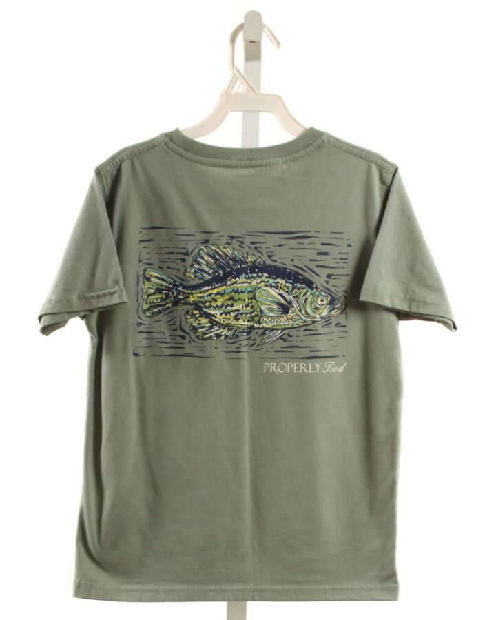 PROPERLY TIED  GREEN   PRINTED DESIGN T-SHIRT