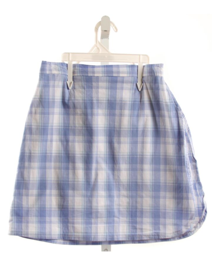 HANNAH KATE  LT BLUE  PLAID  SKORT