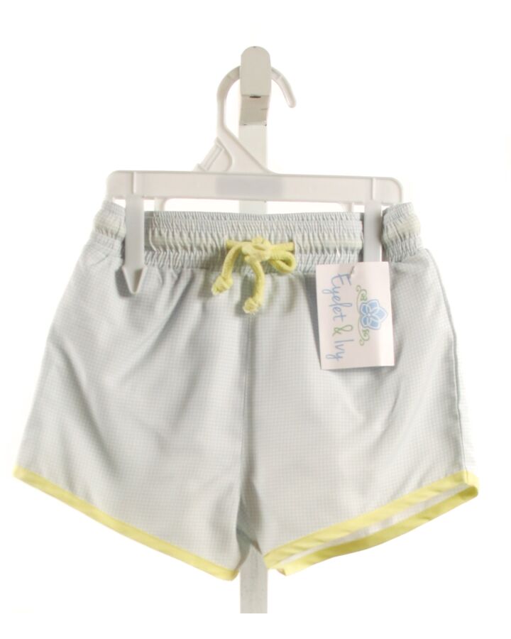 EYELET & IVY  LT BLUE  WINDOWPANE  SWIM TRUNKS