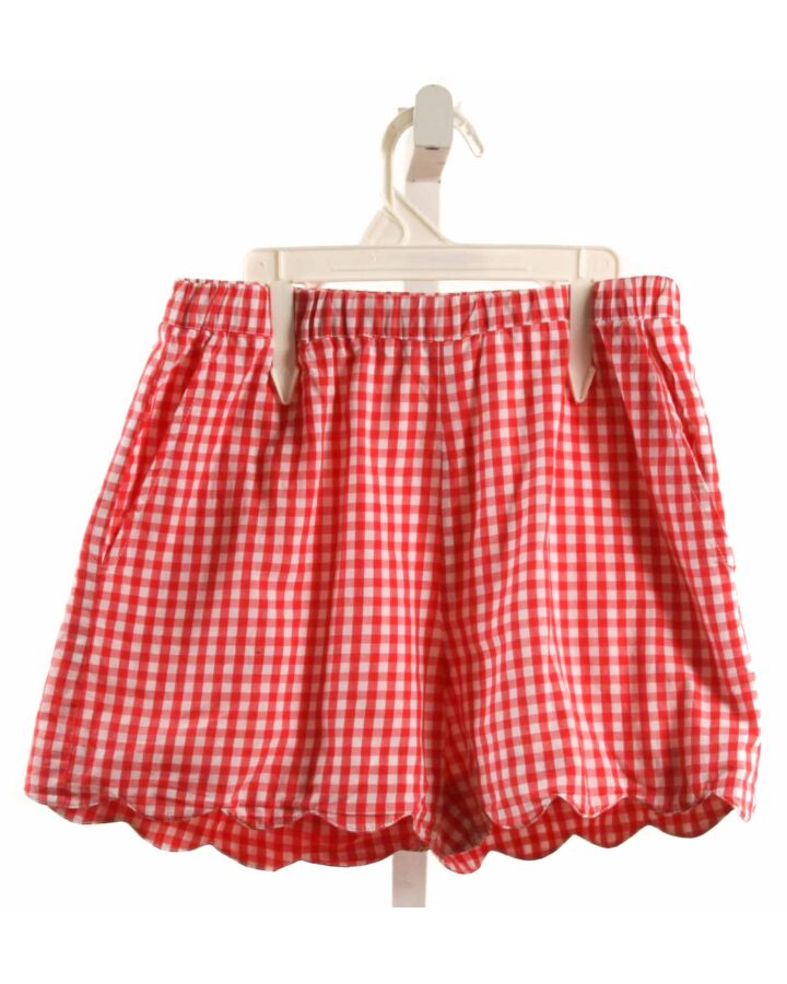 EYELET & IVY  RED  GINGHAM  SHORTS