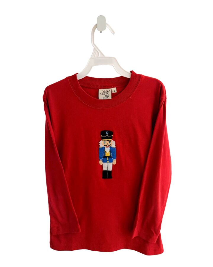 LUIGI  RED    KNIT LS SHIRT