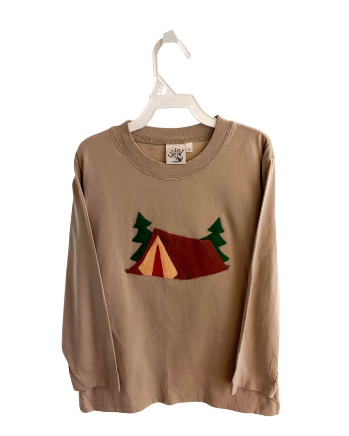 LUIGI  BROWN    KNIT LS SHIRT