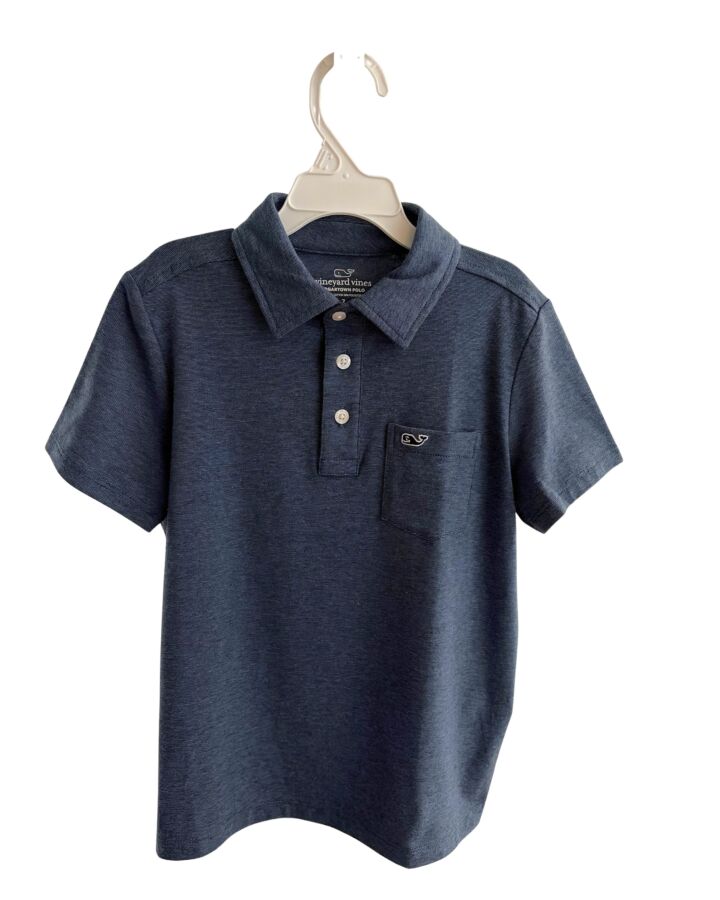 VINEYARD VINES  BLUE    KNIT SS SHIRT