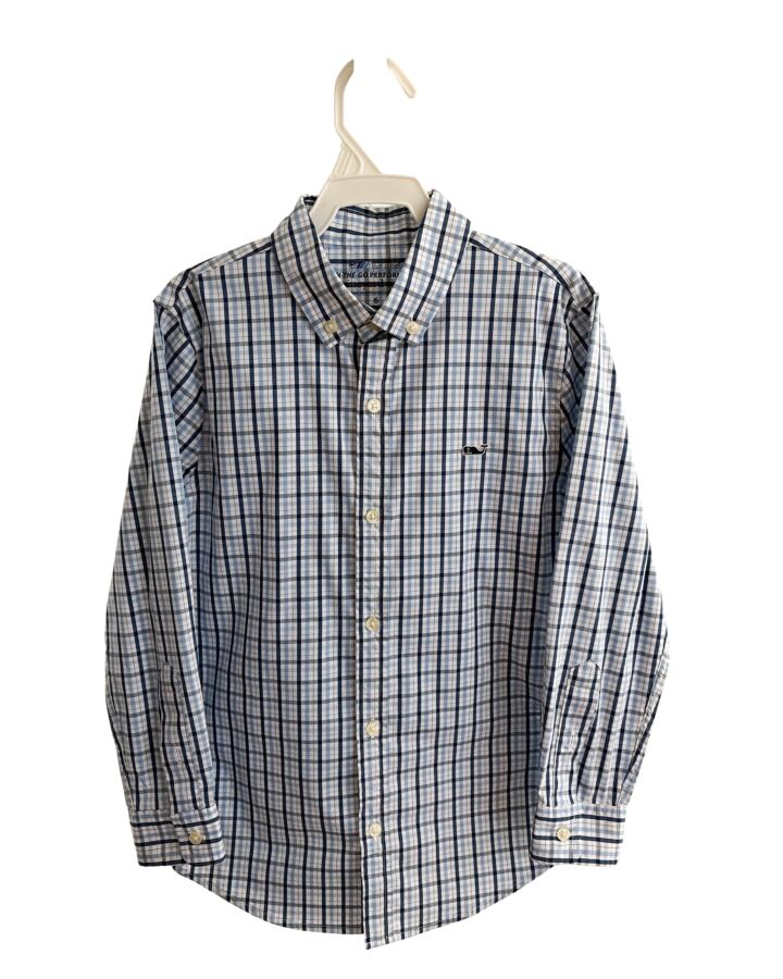 VINEYARD VINES  BLUE  GINGHAM  DRESS SHIRT