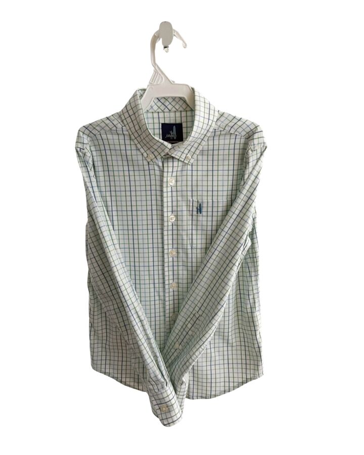 JOHNNIE-O  GREEN  WINDOWPANE  DRESS SHIRT