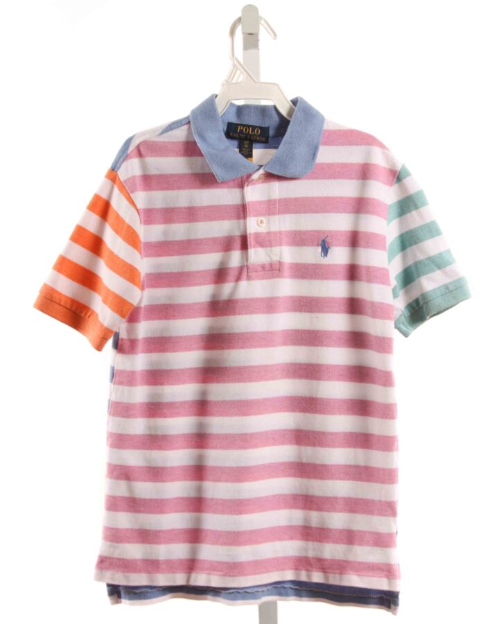 POLO BY RALPH LAUREN  MULTI-COLOR  STRIPED  KNIT SS SHIRT