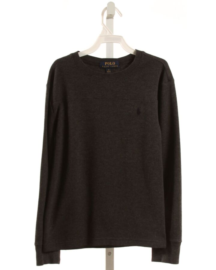POLO BY RALPH LAUREN  GRAY    KNIT LS SHIRT