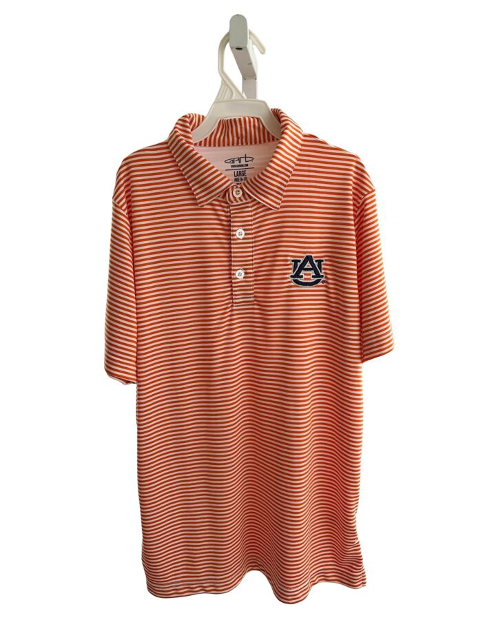 GARB  ORANGE  STRIPED  KNIT SS SHIRT