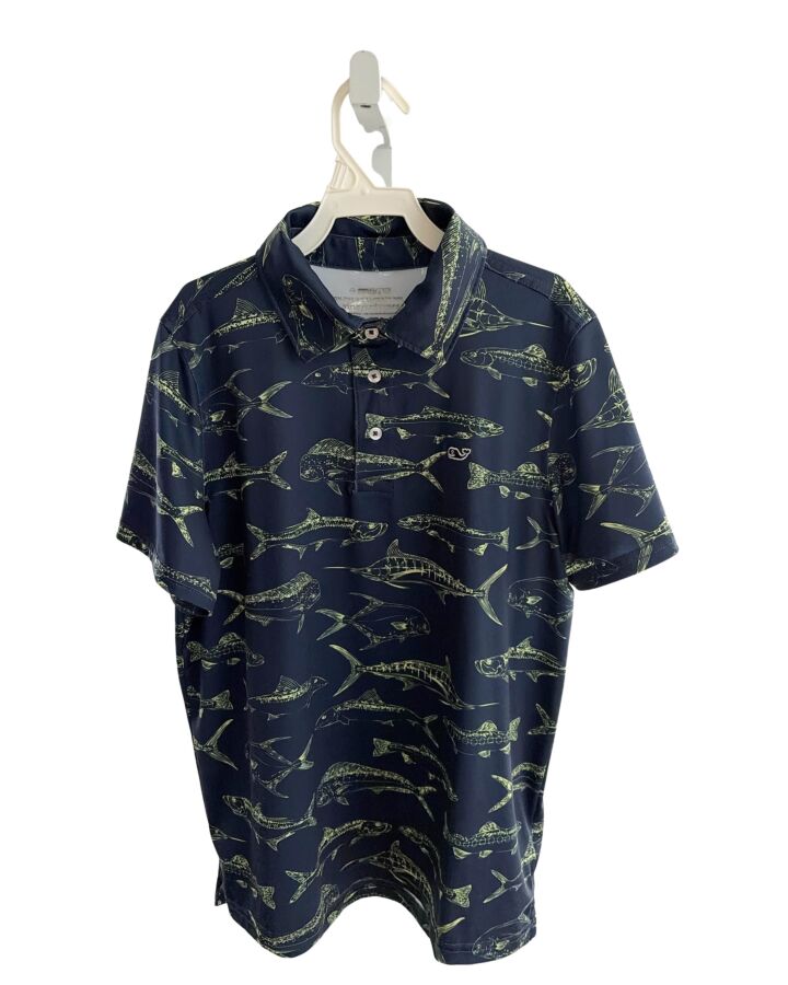 VINEYARD VINES  BLUE    KNIT SS SHIRT