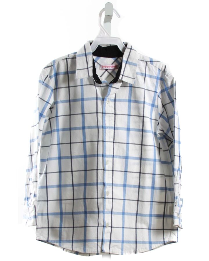 PEGGY GREEN  BLUE  PLAID  DRESS SHIRT