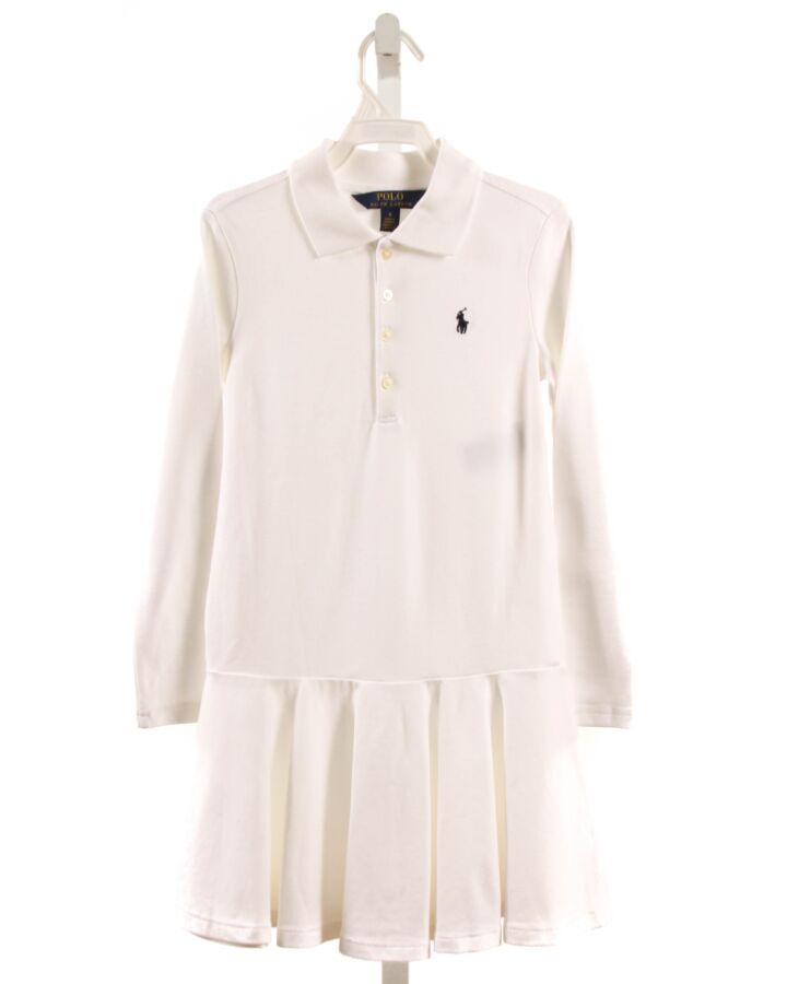 POLO BY RALPH LAUREN  WHITE    KNIT DRESS