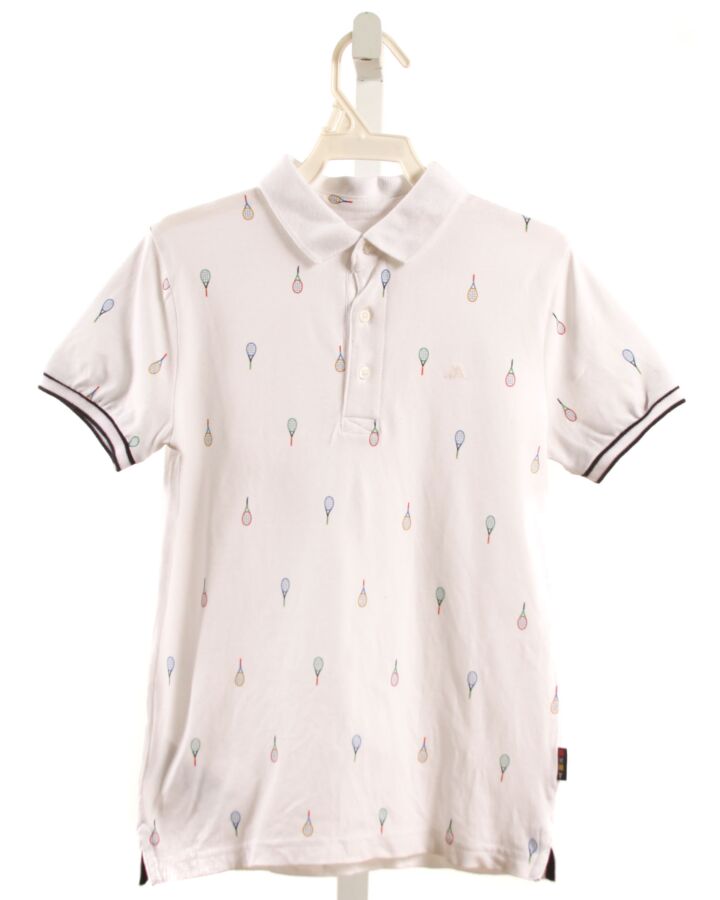 MAYORAL  WHITE PIQUE   KNIT SS SHIRT