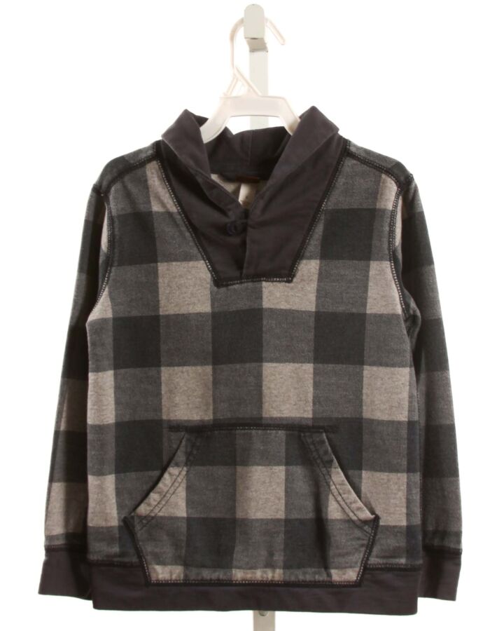 TEA  GRAY  CHECK  PULLOVER