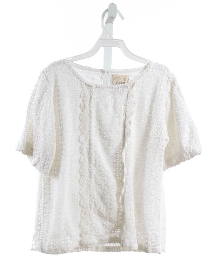 PEEK  WHITE EYELET   SHIRT-SS