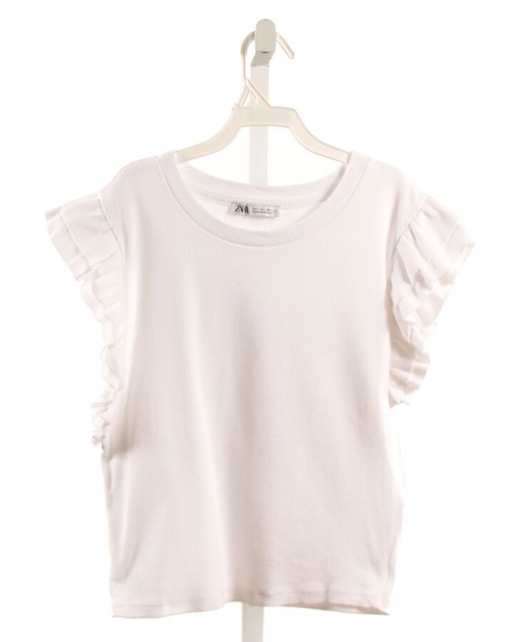 ZARA  WHITE    SLEEVELESS SHIRT