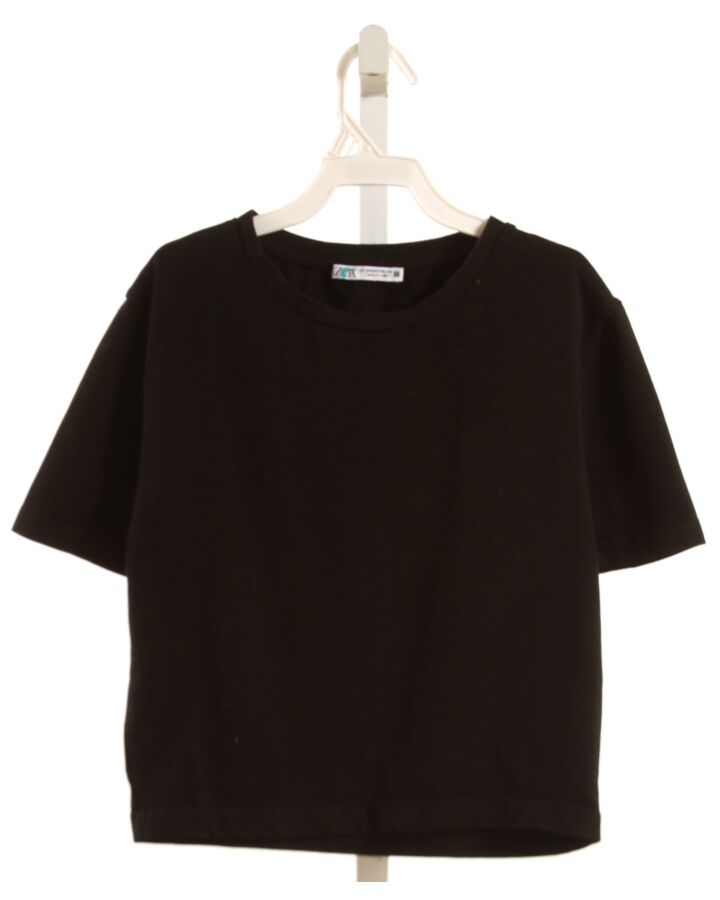 ZARA  BLACK    KNIT SS SHIRT