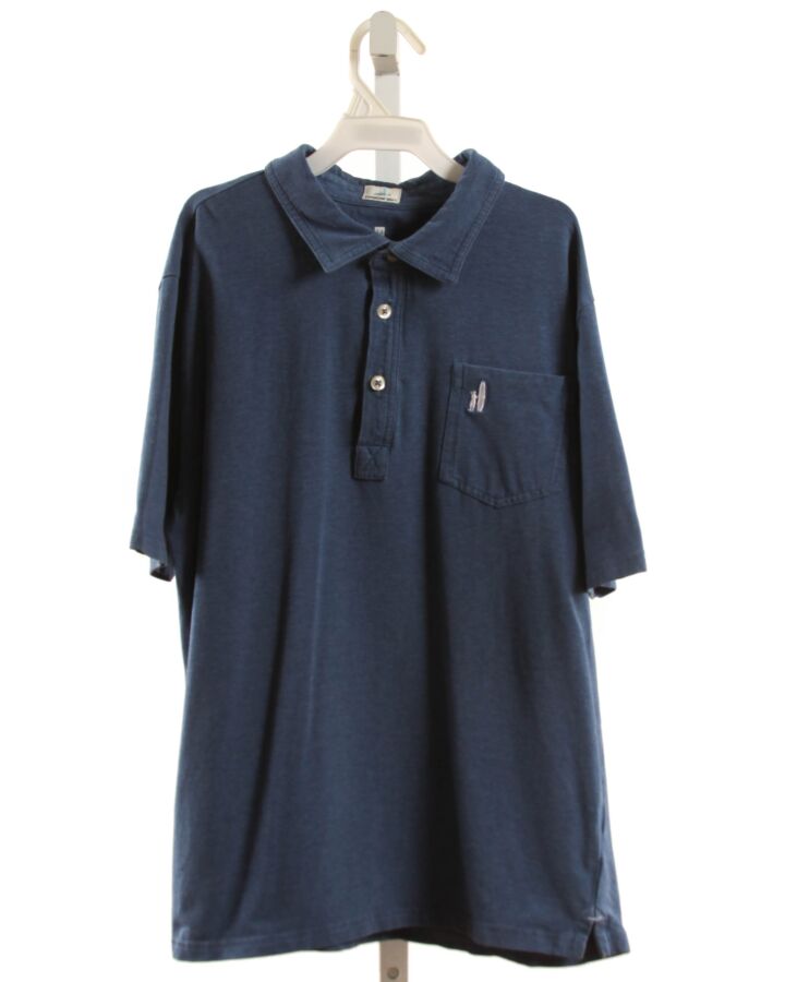 JOHNNIE-O  BLUE    KNIT SS SHIRT