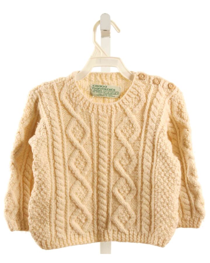 CRANA HANDKNITS  CREAM WOOL   SWEATER
