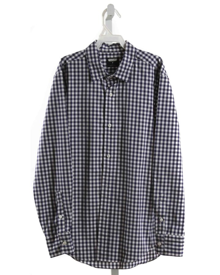 CREWCUTS  NAVY  GINGHAM  DRESS SHIRT