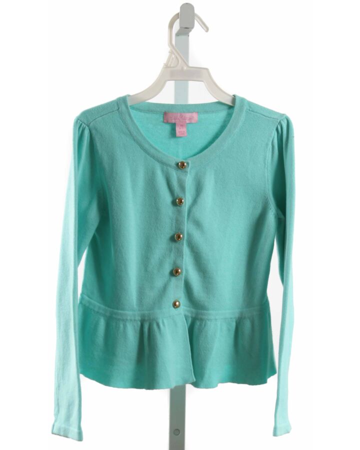 LILLY PULITZER  AQUA    CARDIGAN