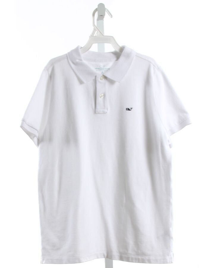 VINEYARD VINES  WHITE    KNIT SS SHIRT