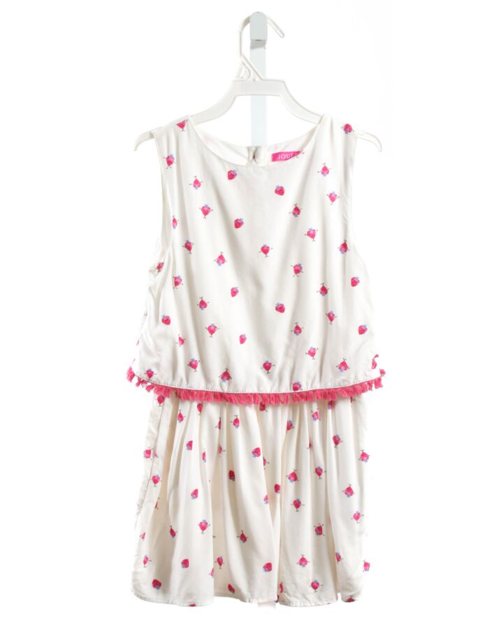 JOULES  WHITE  PRINT  DRESS