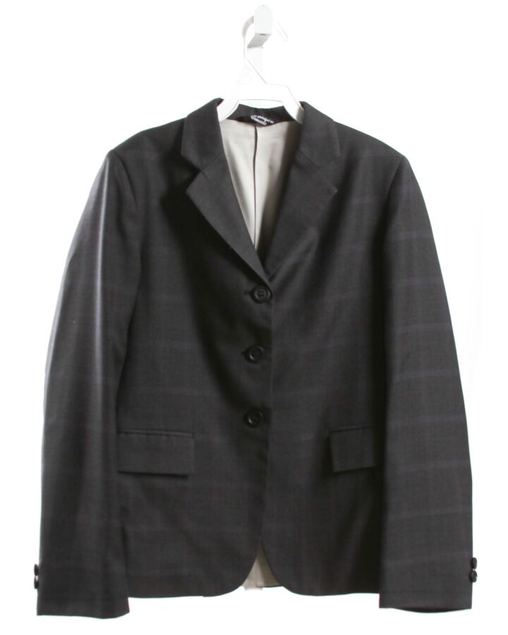 ELITE  GRAY  PLAID  BLAZER