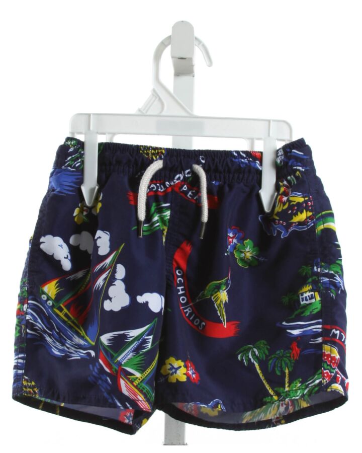 POLO BY RALPH LAUREN  NAVY    SWIM TRUNKS