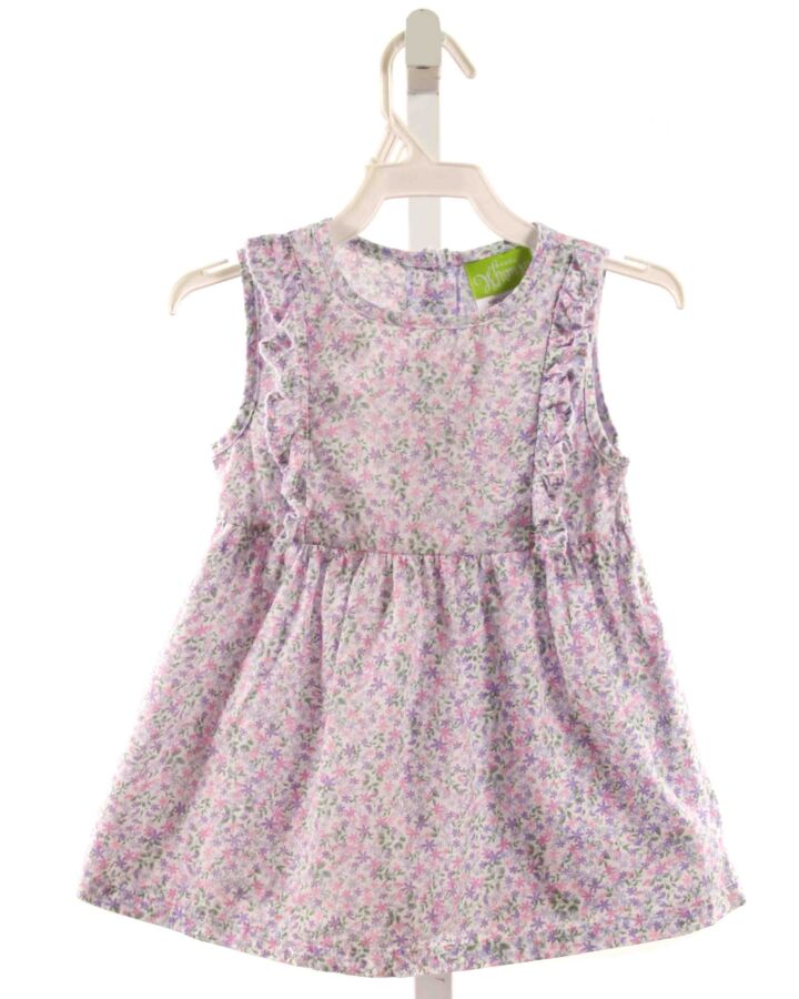 CLASSIC WHIMSY  LAVENDER  FLORAL  DRESS