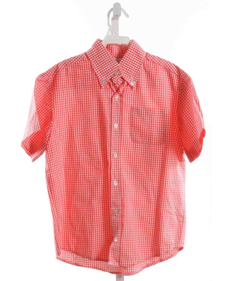 KATE & LIBBY  RED  GINGHAM  DRESS SHIRT