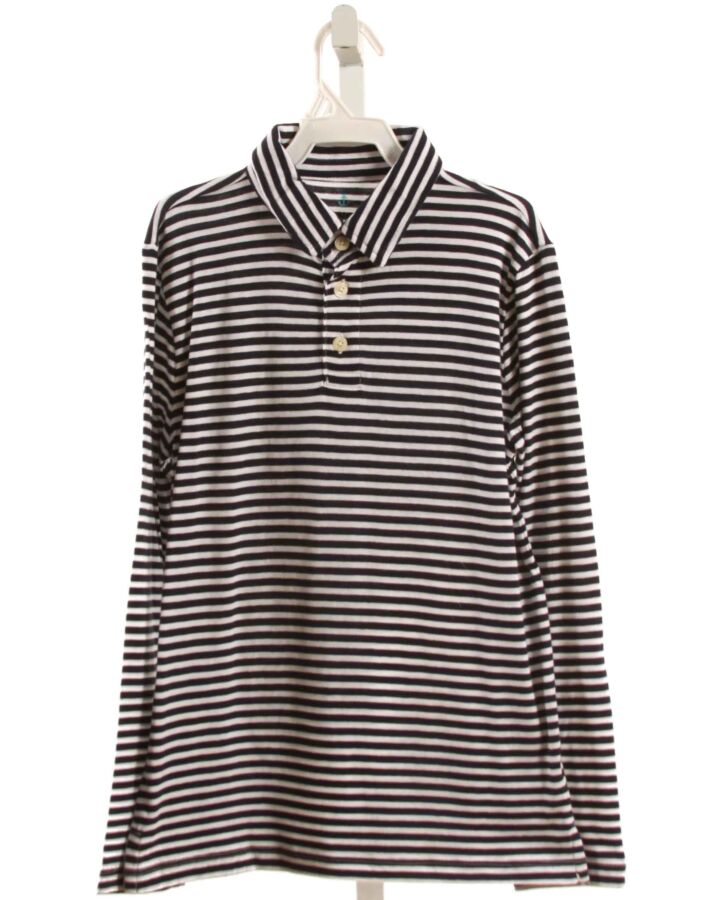 CREWCUTS  NAVY  STRIPED  KNIT LS SHIRT