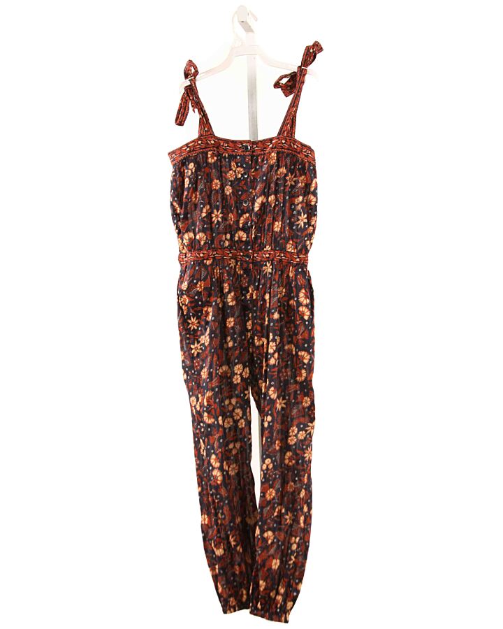 ULLA JOHNSON  ORANGE  FLORAL  ROMPER
