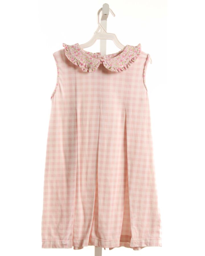 JAMES & LOTTIE  LT PINK  GINGHAM  KNIT DRESS